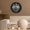 Aardbei - Zaadstructuur - Realistisch Akoestische PET Vilt - Rond klein -sfeer1
