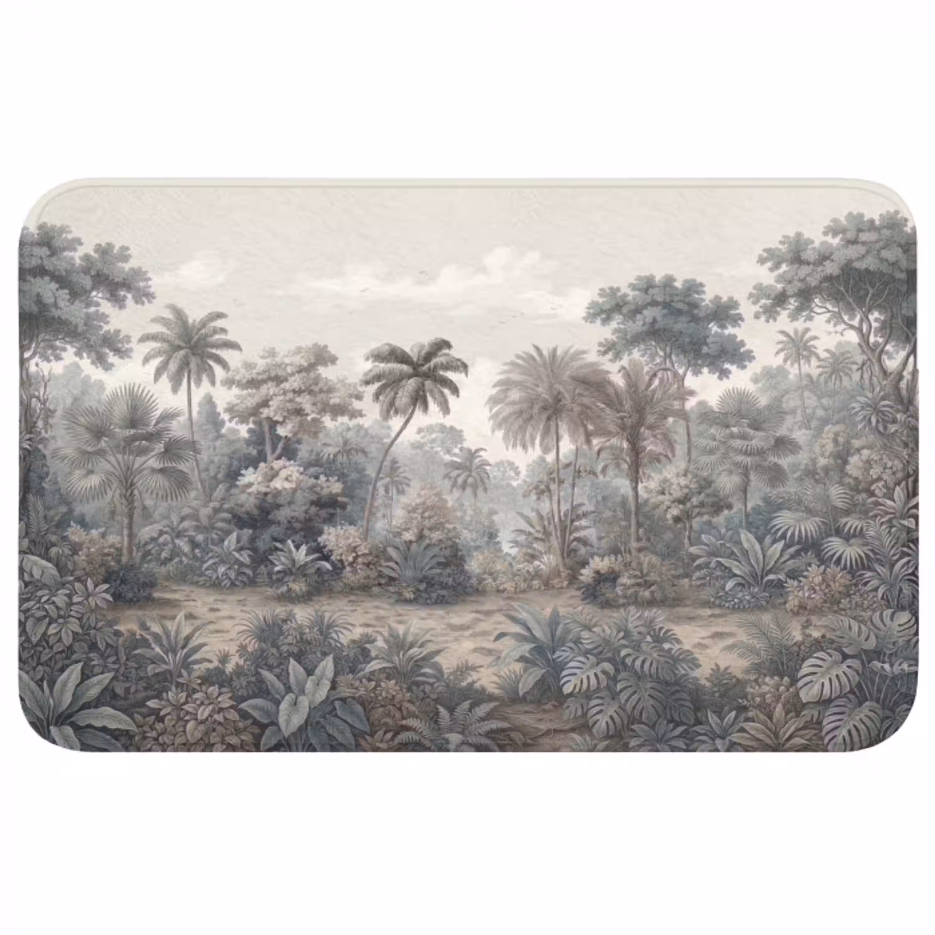 Tropisch - Landschap - Illustratie WCmat middel -3d