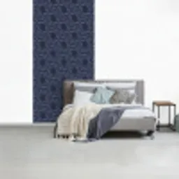 Patroon - Blauw - Geometrisch fotobehang vinyl groot 64 -slaapkamer