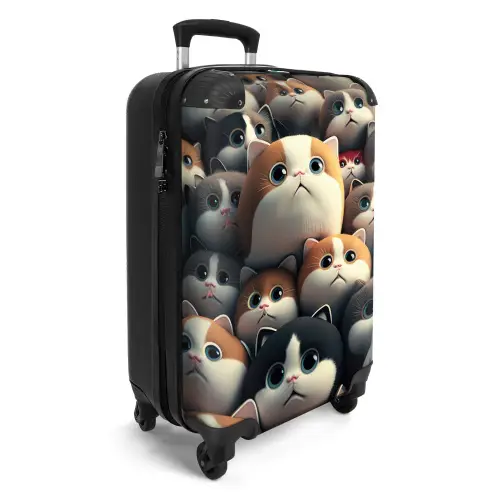 Lapjes Katjes Koffer - NBS - Handbagage middel -productfoto_3d