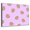 Pretzels - Eten - Paars Textielframe - compleet frame klein -3d