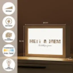 Heit & Mem - Lettercollage Light Box met kabel (Tafellamp) klein -USP_websiteoverzichtNL