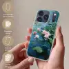 Waterlelies - Bloemen - Roze - Water Telefoonhoesje iPhone 17 Pro klein -sfeer3_NL