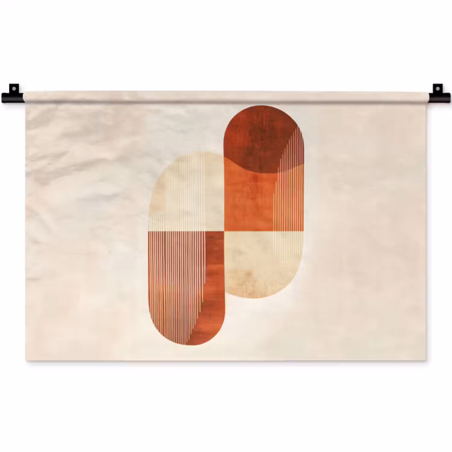 Wandkleed - Bogen - Beige - Vormen