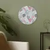 Monstera - Pastel - Bladeren - Tropical Akoestische PET Vilt - Rond klein -sfeer2