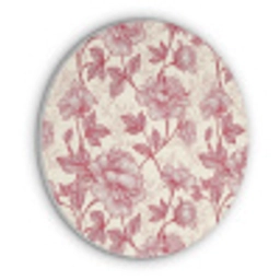Pioenrozen - Modern -  Rood Akoestische PET Vilt - Rond klein 838 -3d