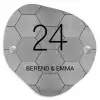 Grijze tegels - Klassiek Naambord Organisch middel -3d