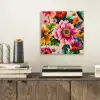 Bloemen - Kleurrijk - Roze aluminium wit klein -sfeer1