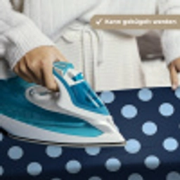 Klassiek - Dots - Blauw Wandkleed katoen klein 269 -tsfeer9_DE