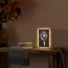 Graffiti - Sport - Tennis - Raket - Bal Light Box met kabel (Tafellamp) klein -sfeer4
