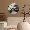 Modern - Vrouw - Hoed Wandcirkel plexiglas klein -sfeer1