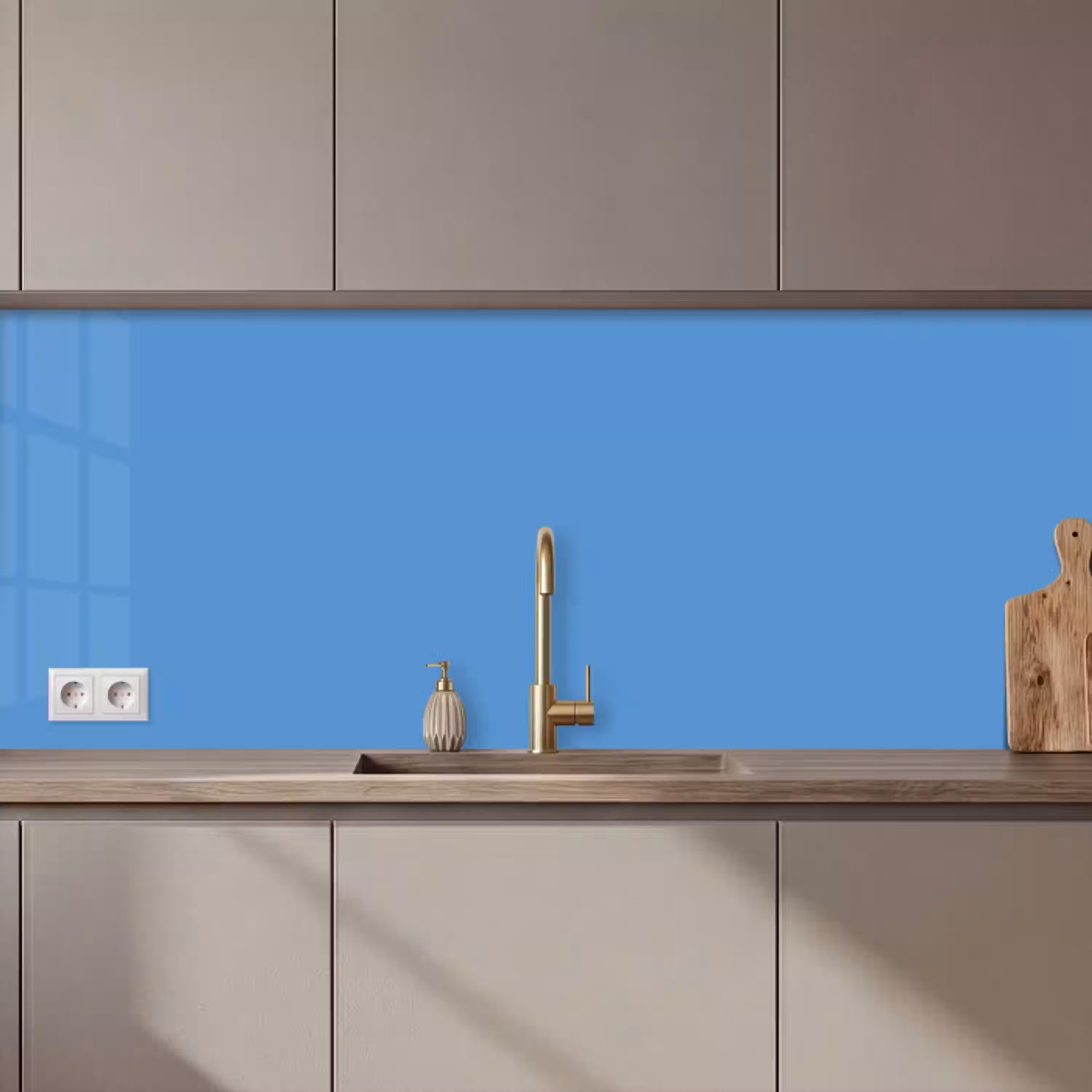 Cornflower - Blue - Blauw keuken achterwand 2 middel 871 zz_3dshopping