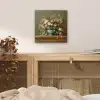 Vaas - Pastel - Kleuren - Bloemen aluminium wit klein -sfeer3
