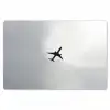 Minimalistisch - Silhouet - Zwart - Vliegtuig Placemat vinyl groot -zzsfeer1_Kitchenyeah-website
