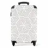 Grafisch - Patroon - Modern - Onderbroken NBS - Handbagage koffer - Kinderen Unisex middel 644 -productfoto_recht