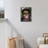 Doorkijk - Bloemen - Pad - Natuur - Kleurrijk tuinposter los doek klein -sfeer8