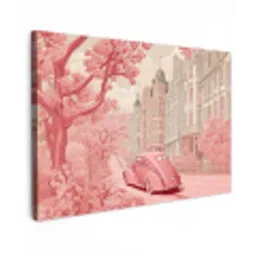 City - Car - Pink canvas 2cm klein -z3d