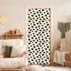 Madeliefjes - Grafisch - Zwart - Beige deurposter klein 289 -sfeer2