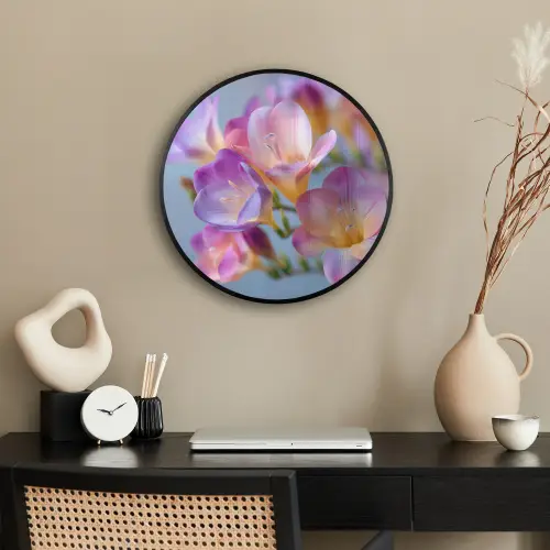 Bloemen - Paars - Overloop - Meeldraden Fotolijst rond zonder passe partout klein -sfeer1