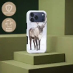 Rendier - Gewei - Toendra - Sneeuw - Wild Toughcase MagSafe Apple iPhone 17 Pro Max klein -USP_PrintM_NL