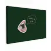 Illustratie - Mond - Donkergroen - Tekstwolkje canvas 2cm klein -z3d