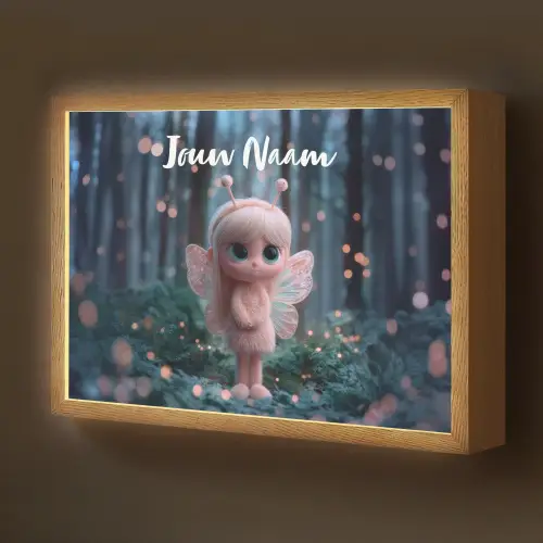 Fairy - Bos - Glitters Light Box met batterij (Wandlamp kind) middel -z3d_website