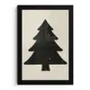 Kerstboom - Zwarte kerstboom - Boom - Japandi fotolijst zwart zonder passe partout klein -3d
