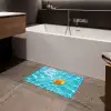 Badeend - Dobberen - Blauw Badmat klein -sfeer3