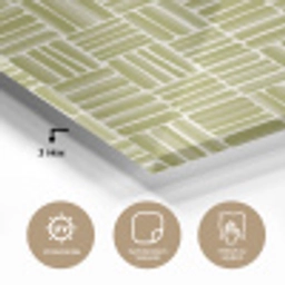Vlecht - Patroon - Groen plexiglas 5mm klein 11 -wsfeer2_DE