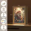 Leeuw - Dieren - Bloemen - Jungle Light Box met kabel klein -USP_NL