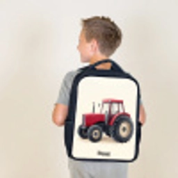 Tractor - Getekend - Rood Rugzak - Zwart middel -sfeer2