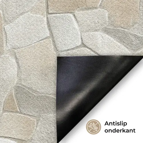 Mozaïek - Stenen - Beige Deurmat klein 898 -antislip_NL