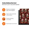 Retro - Disco - Laarzen - Bloemen - Multi Inductie beschermer vinyl 3mm klein 276 -zzzzzzz-td-ups