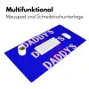 Blauw - Daddy's - Blokletters Muismat XXL klein -ysfeer4_duits