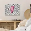 Bliksem - Roze - Stippen PET vilt klein -sfeer3