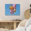 Ballonnen - Goud - Stervorm - Roze PET vilt klein -sfeer3