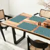 Symmetrisch - Patroon - Blauw Placemat vinyl groot 368 -zzsfeer4_Kitchenyeah-website