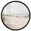 Wolken - Duinlandschap - Zand Fotolijst rond zonder passe partout klein -3d