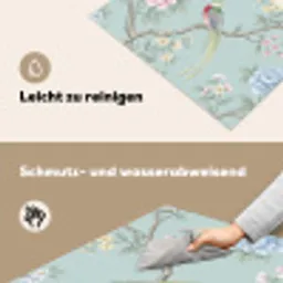 Vogel - Bloemen - Kleurrijk Inductie beschemer met haakjes klein -ky-schoon-de