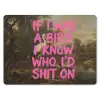 Klassiek - Humor - Roze muismat rubber klein -3d
