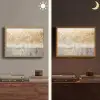 Bomen - Kunst - Acryl - Natuur Light Box met batterij (Wandlamp) middel -sfeer3