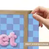 Sweet dreams - Vierkanten - Roze - Blauw Light Box met batterij (Wandlamp) middel -USP_websiteprintNL