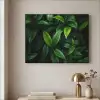 Bladeren - Regendruppels - Licht - Groen Textielframe zwart klein -sfeer2