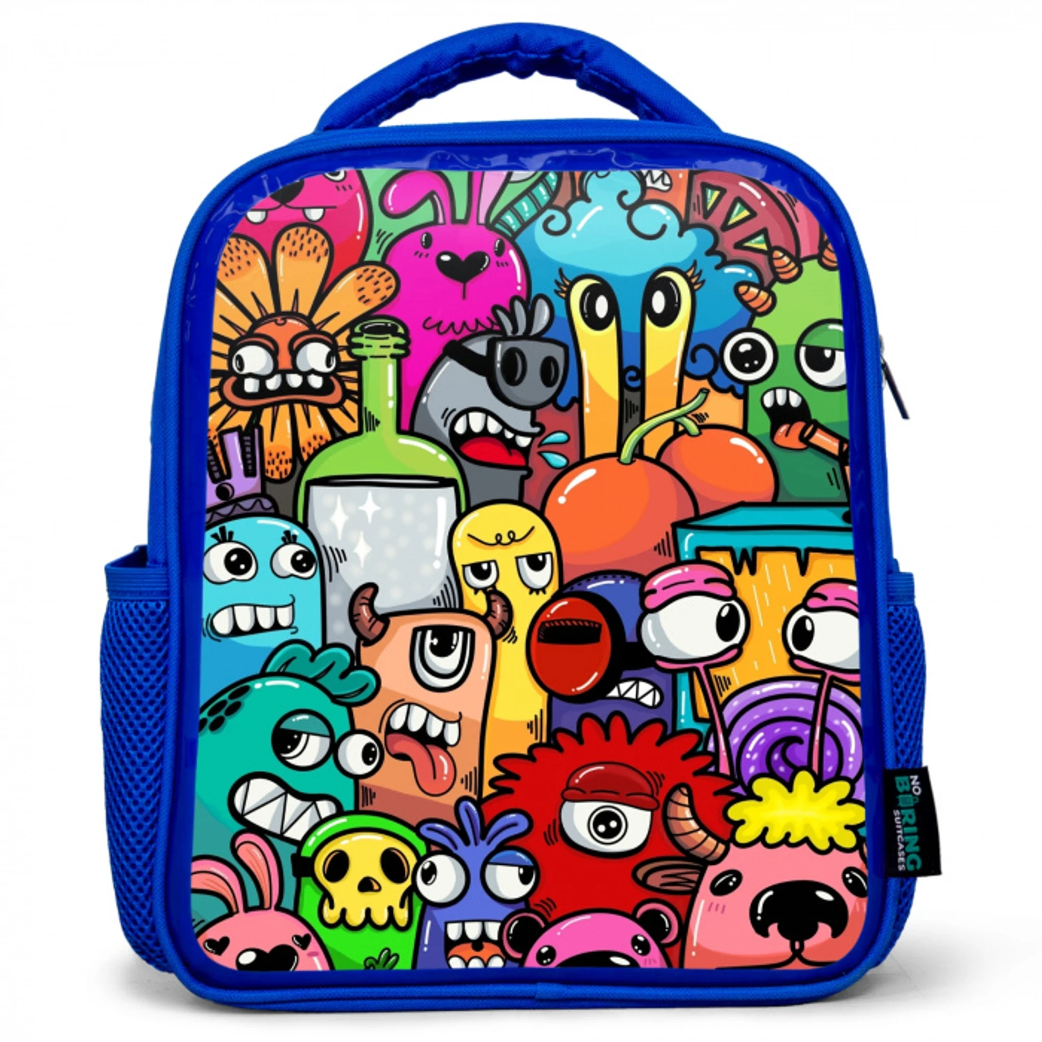 Monster met 1 Oog Kinderrugzak - Blauw middel -3d