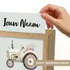 Vintage - Tractor - Pastel - Blauw Light Box met kabel (Kinderlampje) klein -USP_websiteprintNL