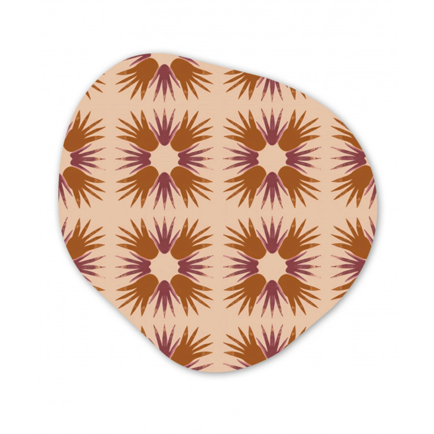 Ornament - Patroon - Oker Wandcirkel Organisch Forex 3mm klein 629 -3d