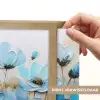 Bloemen - Schilderij - Blauw Light Box met batterij (Wandlamp) middel -USP_websiteprintNL