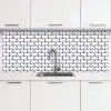 Oceaan - Anker - Blauw - Wit keuken achterwand 2 middel 871 -3d