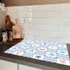 Zee - Sfeer- Mozaïek - Blauw Inductie beschermer vinyl 3mm klein 276 -sfeer3