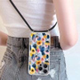 Creatief - Patroon - Kleurrijk Hoesje iPhone 16 Pro Max met koord klein 804 -sfeer5